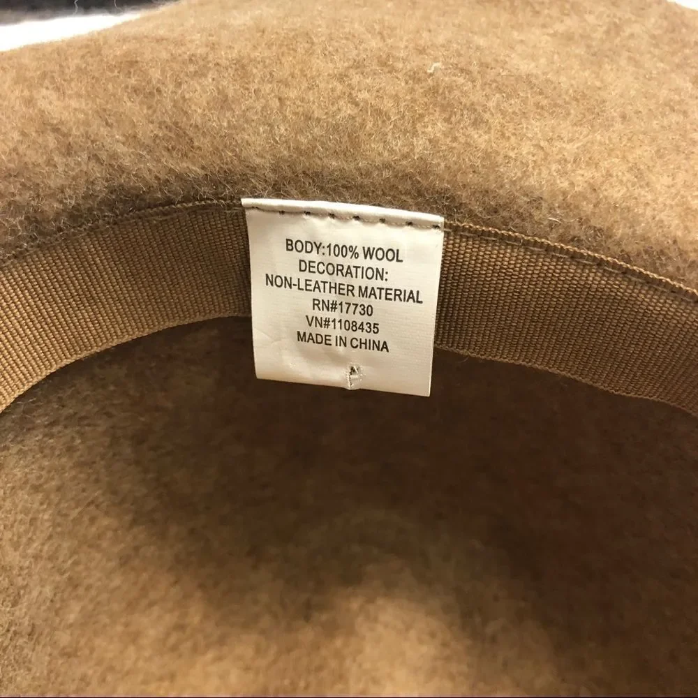 Wool fedora boho hat One size fits all‎